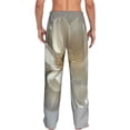 thumbnail image 3 of Daiia Elegant Ivory Flower Men's Sleep Pant with Pockets and Drawstring,Pajama Pants-Medium, 3 of 9