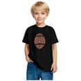 thumbnail image 2 of FamilyThread Toddler Girls Boys Rugby Short Sleeve Cotton T-Shirt Fashion Print Summer Tops Crew Neck Casual Daily Shirt For 3-9Y, 2 of 5