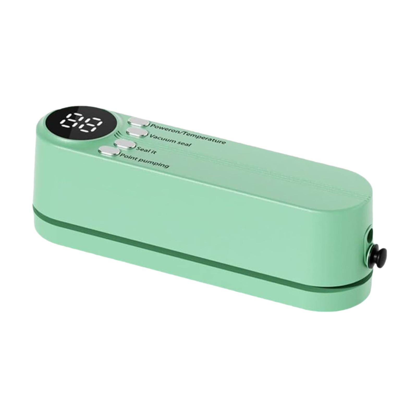 Fiocias Mini Cordless Vacuum Sealer Multi Purpose Household for Food Storage Food Vacuum Green