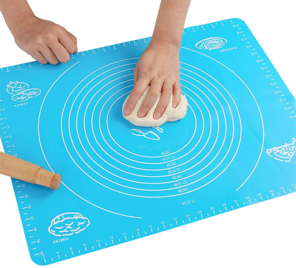 Cooking Enthusiasts Liner Heat Resistance Reusable Non-Stick BPA free Silicone Baking Mat with Measurements for Pastry Table Placemat Pad Pastry Board