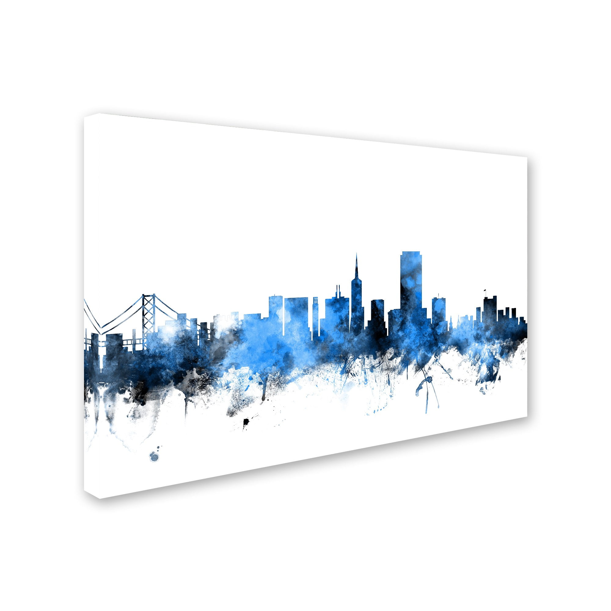 Trademark Fine Art "San Francisco City Skyline II" Canvas Art by Michael Tompsett