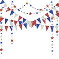 thumbnail image 2 of OULII Triangle Flag Party Banner Garland for America Independence Day Assorted Color Decoration, 2 of 6