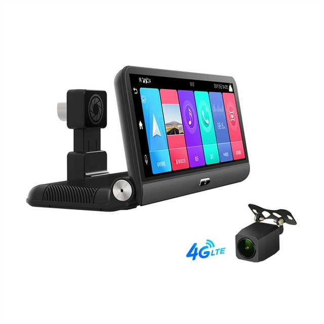 8 Inch IPS Car DVR Camera GPS 4G FHD 1080P Dash Cam Dual Lens Car Video Recorder Night Vision 24H Park ,Clear Images