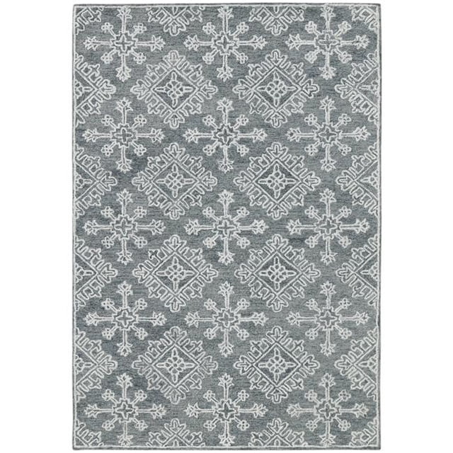 Amer Rug BOS360203 2 x 3 ft. Boston Modern Hand-Tufted Rug, Charcoal
