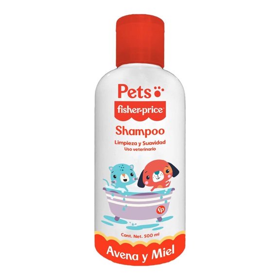 Shampoo para Mascota Pets&More Fisher-Price Limpieza y Suavidad Avena y Miel 500 ml