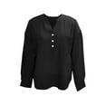 thumbnail image 4 of Aloohaidyvio Button Down Shirts for Women,Women's Fall Classic-Fit Button Down Shirt Button Up Shirts for Women Long Sleeve Dress Shirt Blouse Tops Tunics, 4 of 6