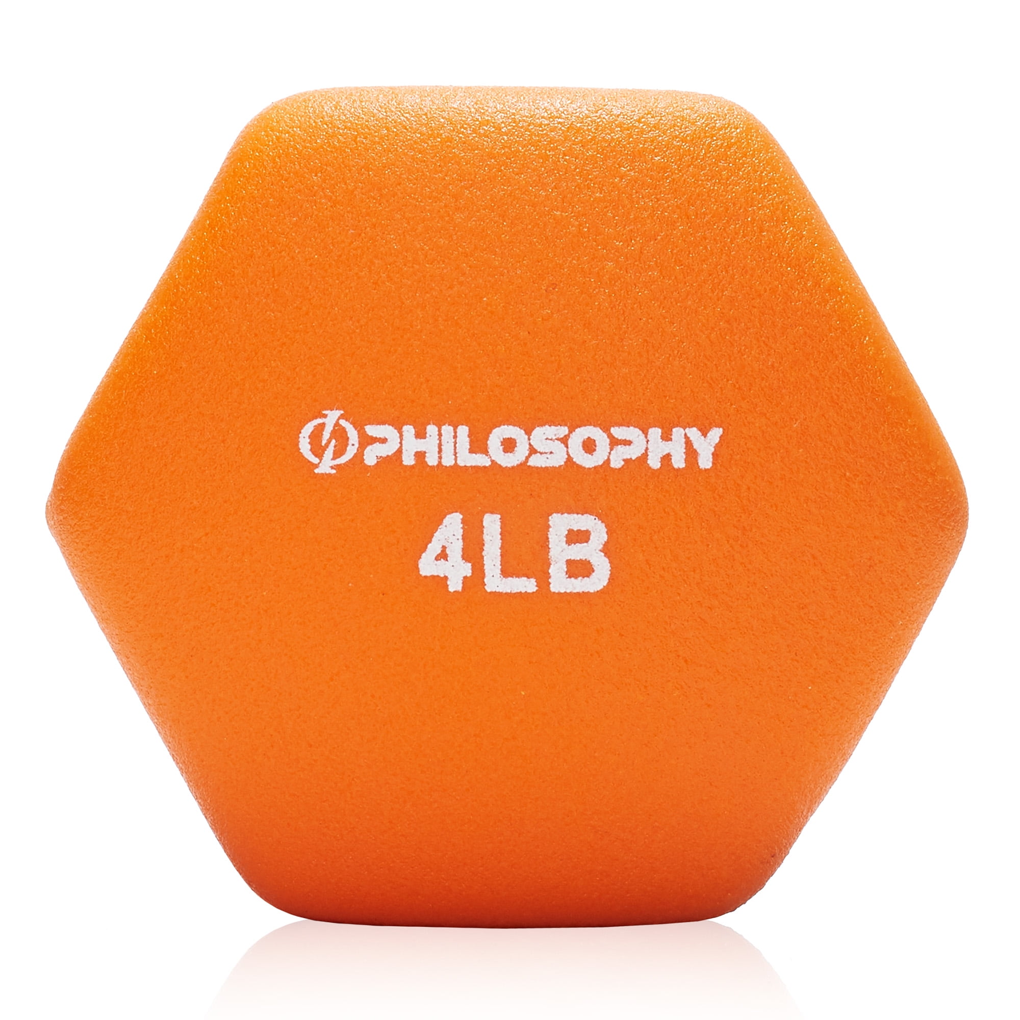Philosophy Gym Neoprene Dumbbell Hexagon Hand Weights, 4 lb Pair - 8 lb Total