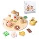 thumbnail image 2 of Juego de té de la tarde de madera para niños pequeños, divertido juego de rol Estilo C, 2 of 9