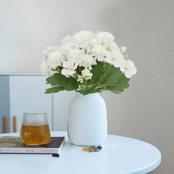 Ramo Artificial De Hortensias Y Crisantemos, Decoracin Para Bodas Y Hogar, Arreglo De 30 Cm, Elegante Centro De Mesa, Ideal Para Hoteles, Salas De Estar, Flores Artificiales, Decoracin De, UKHBMC