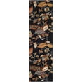 thumbnail image 5 of SAFAVIEH Blossom Evelyn Floral Flowers Wool Area Rug, Black/Multi, 3' x 5', 5 of 10