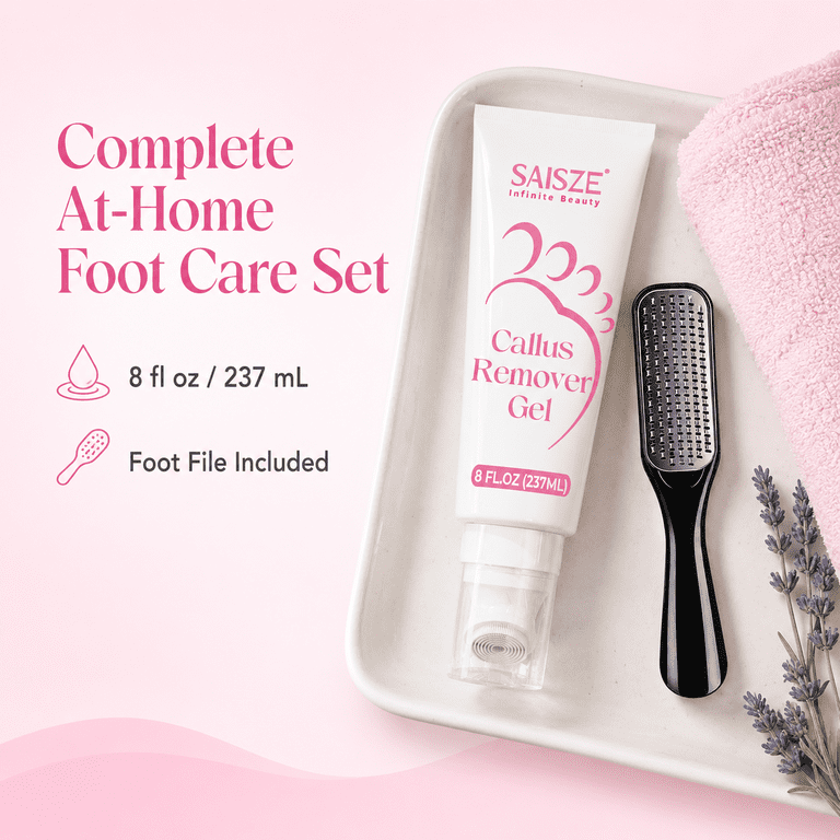 SAISZE Callus Remover Gel with Foot File, 8 fl oz photo 6