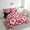 Red White, variant on YST Damask Arabesque Bedding Set King 7 Piece Vintage Floral Comforter Set Colorful Damask Bed In A Bag With Sheets Abstract Geometric Reversible Bed Set