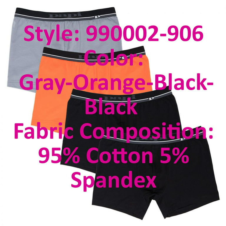 Papi, Underwear & Socks, Mens Underwear Boxer Briefs Size Xl Papi Black  Yellow Band