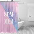thumbnail image 2 of FREEAMG Shower Curtains Pink Summmer Curtain，Waterproof Fabric Decor Shower Curtains for Bathroom Set with 12 Hooks, 66"x 72", 2 of 6