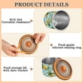 thumbnail image 4 of 500ML Food Storage Container Food Storage Tank Coffee Storage Container 304 Food Grade Stainless Steel Corrosion Resistant Beautiful Yellow Lemon Pattern, 4 of 9
