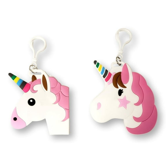 Set of 2 Silicone Trendy Unicorn Travel Luggage Tags
