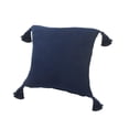 thumbnail image 4 of Ox Bay Hampton 20" x 20" Blue Solid Cotton Reversible Adult Decorative Throw Pillow, 4 of 7