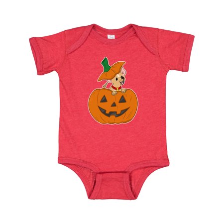

Inktastic Halloween Chihuahua in Pumpkin Gift Baby Boy or Baby Girl Bodysuit