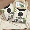 thumbnail image 5 of Mid Century Pillow Covers 18x18 Set of 2, Summer Boho Modern Throw Pillow Covers Outdoor Retro Abstact Black Sunset Decor Cushion Case for Bed Couch Sofa Home Decorative, 5 of 6