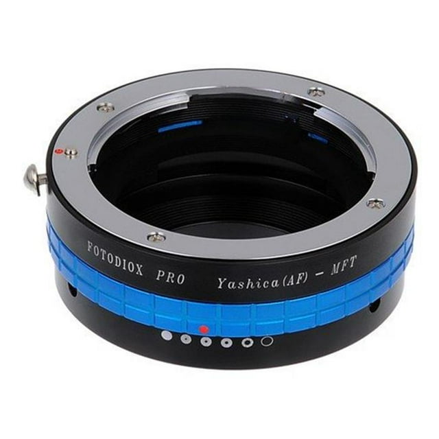 Fotodiox YAF-MFT-P Lens Mount Adapter - Yashica 230 AF SLR Lens To Micro Four Thirds Mount Mirrorless Camera Body with Built in Aperture Control Dial