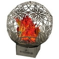 thumbnail image 4 of FlowerHouse: Bonfireball Fire Pit - 50" Lotus - Base & Flower Pattern Cover, Stainless Steel, Portable Fire Pit, Outdoor Décor, Patio, Backyard, Beach, 4 of 8