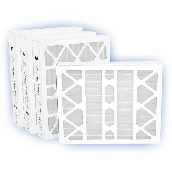 Air Filter Furnace, Purolator Key Pleat Extended Surface Pleated Air Filter, Mechanical MERV 8, Nominal Size 16”H x 20”W x 4”D, Actual Size 15-1/2" Height x 19-1/2" Width x 3-3/4" Depth, (Pack of 4)