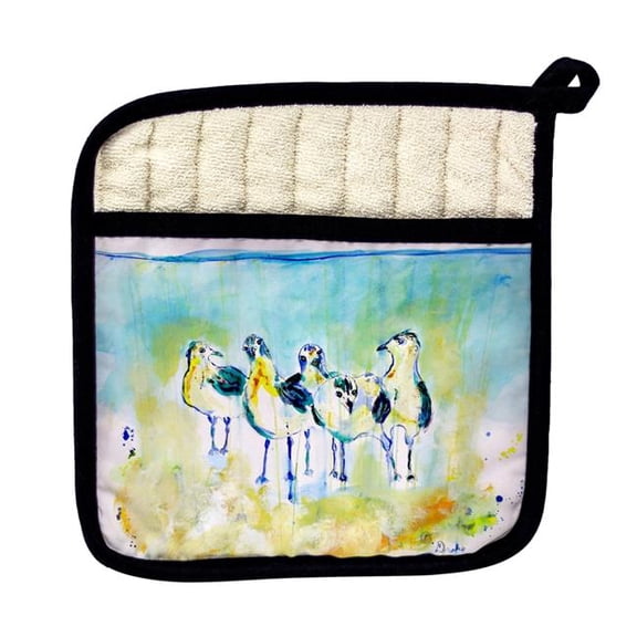 Betsy Drake PT1136 Abstract Gulls II Pot Holder
