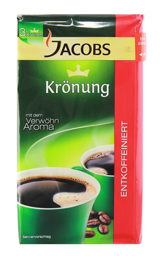 Jacobs Kronung Decaf Ground Coffee 17.6oz/500gr - Walmart.com