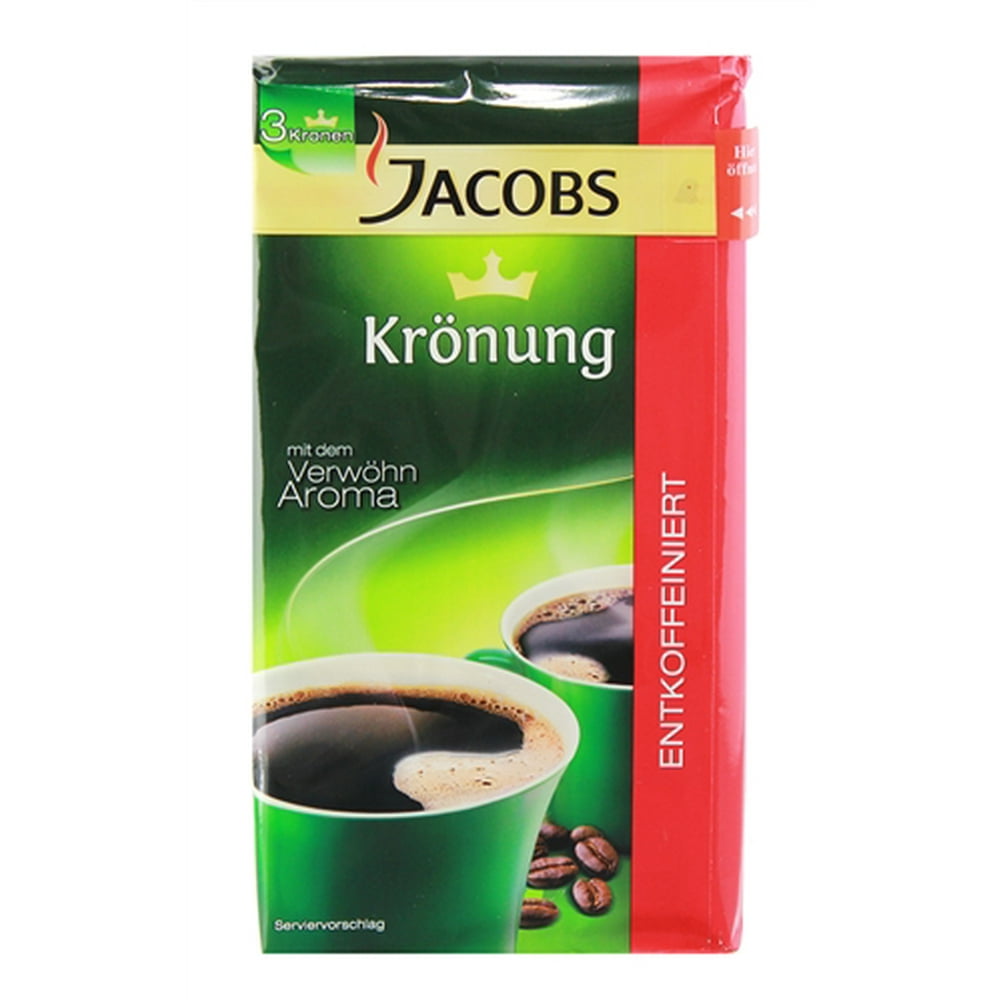 Jacobs Kronung Decaf Ground Coffee 17.6oz/500gr