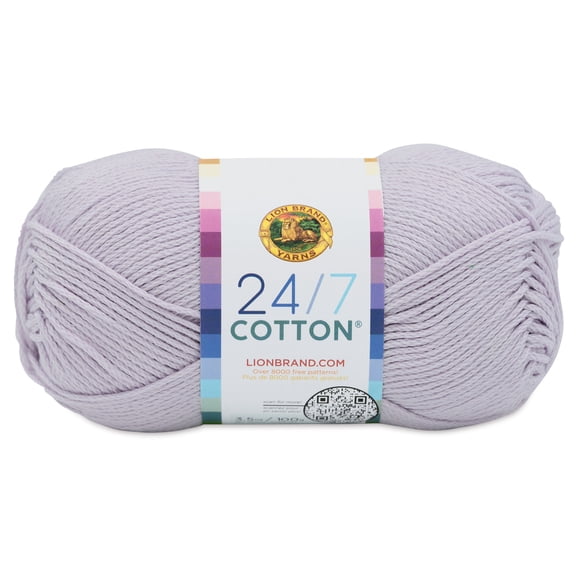 Lion Brand 24/7 Cotton Yarn - Wisteria, 186 yards