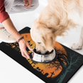 thumbnail image 2 of Horror Pumpkin Ghost Dog Mat for Food and Water Happy Halloween Absorbent Water Non-Skid 17x30 Inch Dog Bowl Mat Cat Mat for Food Dog Water Bowl Mat for Messy Drinker, 2 of 7