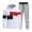 White&1080, variant on Mens Sweatsuit 2 Peice Sets Casual Men's Jogging Tracksuit Set Patchwork Color Pullover Hoodies Pants Warm Fall Winter Sweat Suit for Men