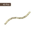 thumbnail image 3 of 40Pack Brass Curved Tube Beads, 1.5x30mm S Shape Plating Noodles Spacer Bead, Light Golden, 3 of 6