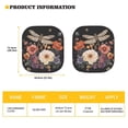 thumbnail image 5 of Bulopur Flower Dragonfly Car Windshield Sun Shade Prevent Sunlight Car Windshield Cover Sun Shade Durable Fabrics Window Sun Blocker Car Front Window Shade for Vans SUVs Trucks, 5 of 6