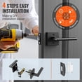 thumbnail image 4 of VEVOR Passage Door Matte Black Handle Door Lever Left or Right Handing Reversible Lever Non-Locking 5 Pack, 4 of 5