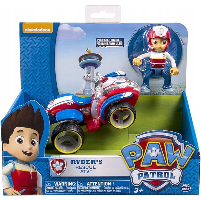 Paw Patrol Ryder Con Vehículo Atv Edición De Coleccion Spin Master