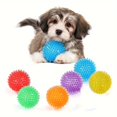 thumbnail image 1 of FNNMNNR 6pcs Durable Dog Toys  Squeaky Balls For Teeth Cleaning & Training - Safe & BPA Free For Small & Medium Dogs!, 1 of 6