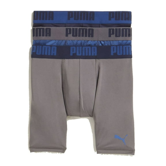 PUMA MEN'S 3 PACK - PHG 5011 BLUE PRINT XLARGE - BOXER BRIEF UNDERWEAR SPORT