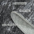 thumbnail image 4 of 10x13 Washable Non-Slip Modern Abstract Area Rug, Stain Resistant, Large Contemporary Accent Floor Carpet, Foldable, Dark Grey., 4 of 9