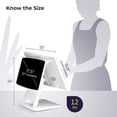 thumbnail image 6 of Retail and Restaurant POS Terminal Machine for Small Business, Point of Sale Cash Register with Windows 11 Professional, 15.6” & 11.6" Dual Touch Screen, White, Hardware Only, 6 of 7