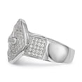 thumbnail image 3 of Sterling Silver & CZ Brilliant Embers Buckle Ring Size 8, 3 of 3
