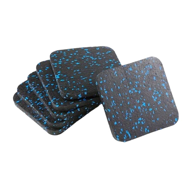 harper 4-Piece Treadmill Mat Floor Protection Mat Fitness Equipment Mat Non-Slip Rubber 6pcs
