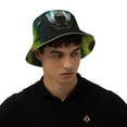 thumbnail image 4 of Fotbe Fluorescent Wolf Sombrero Tipo Pescador con Estampado – Sombrero de Sol de Algodón de Moda para Playa, Golf, Pesca, 4 of 6