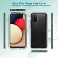 thumbnail image 4 of Galaxy A02S Case, Galaxy A02S Clear Cases, (2 Pack) Temerped Glass Screen Protector for Samsung Galaxy A02S 2021, Njjex Crystal Clear Shock Absorption Technology Bumper Soft TPU Cover Case -Clear, 4 of 9