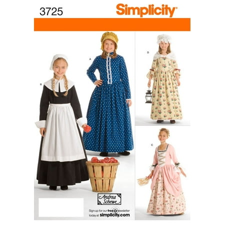 Simplicity Sewing Pattern 3725 Child and Girl Costumes, HH (3-4-5-6), Child and girl costumes in size hh (3-4-5-6) simplicity pattern 3725 By Simplicity Creative Group Inc Patterns