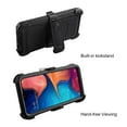 thumbnail image 3 of Mignova Galaxy A50 Space/A30/A20 Case,Heavy-Duty Shockproof Full Body Protection Rugged Hybrid Case with Rotating Belt Clip and Bracket for Galaxy A50 Space/A30/A20 case(Black), 3 of 7