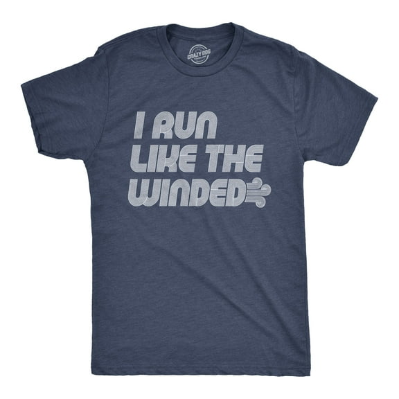 Mens I Run Like The Winded T Shirt Funny Jogging Fitness Tee Graphic Tees