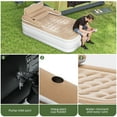 thumbnail image 6 of Uforic FullXL Air Bed featuring Headboard, 18in Inflatable Mattress with Pillow, Portable Electric Pump, Brown - Ideal Queen Air Mattress for Camping & Home Use, 6 of 8
