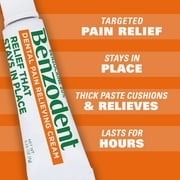 Benzodent Dental Pain Relieving Cream, Denture Tooth and Gum Pain, 1 oz