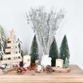 thumbnail image 1 of Flores falsas, 12 ramos de bayas artificiales, decoraciones navideñas, paquete de 12, tallos de bayas con purpurina navideña, 43 cm, palitos navideños artificiales para adornos de árbol de Navidad,, 1 of 5